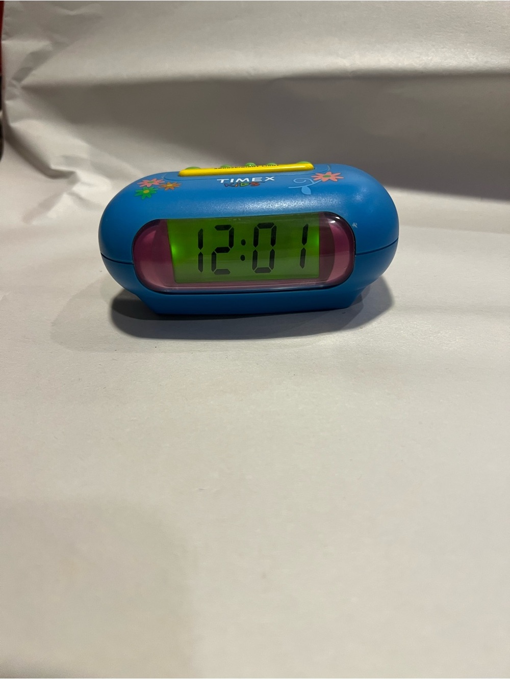 Timex Kids Blue Floral LCD Digital Alarm Clock TK020L